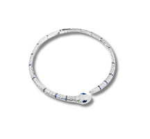 NL899259SL/BL-Snake-Inspired Sparkling Necklace