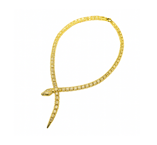 N899239-Snake Chain Statement Necklace