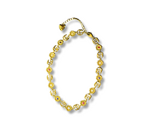 N899229-Gold-Plated Floral Gemstone Necklace