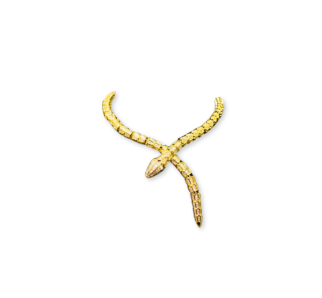 N899239-Snake Chain Statement Necklace