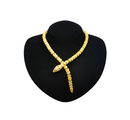 N899239-Snake Chain Statement Necklace