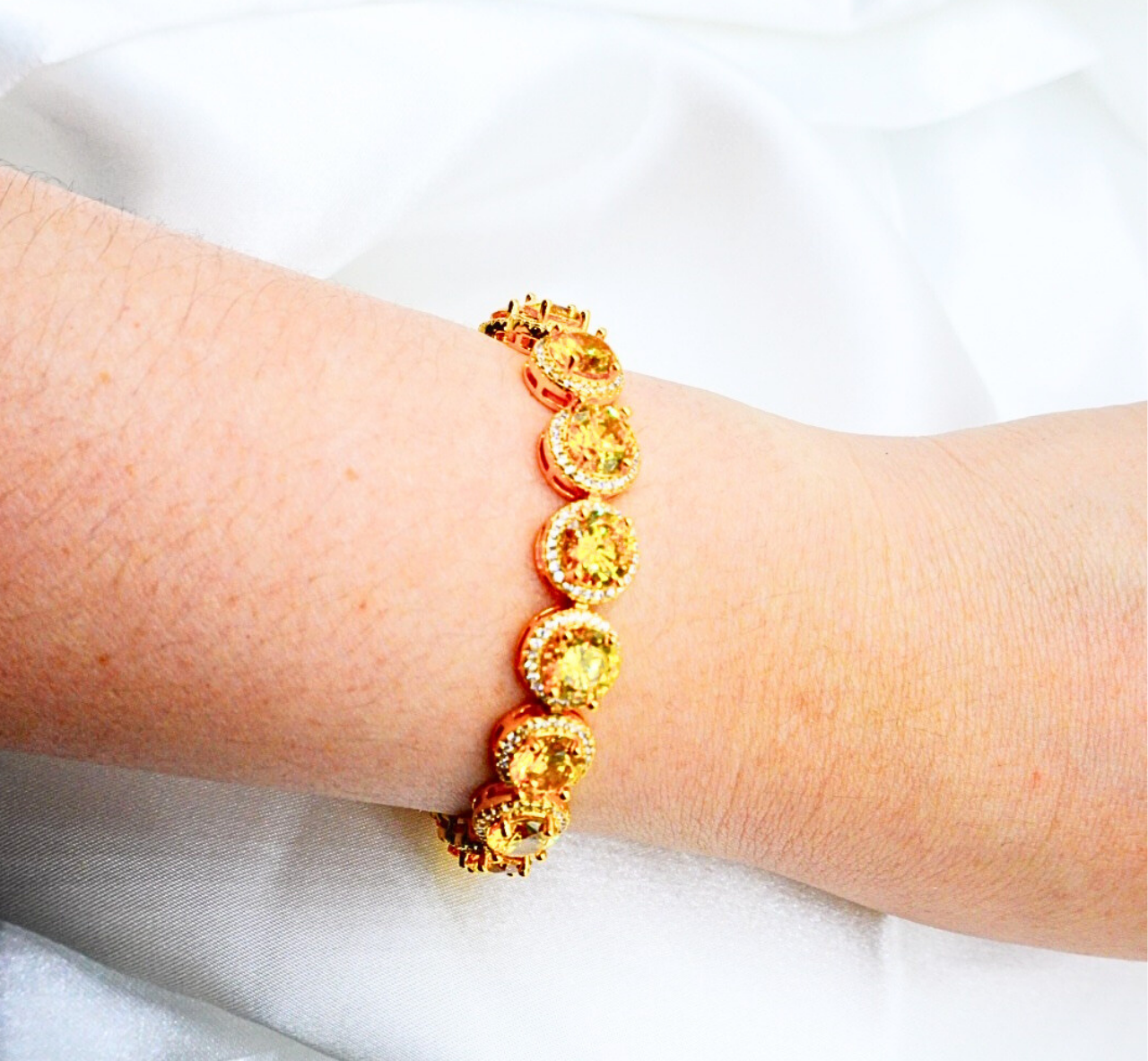 Gold-Tone Yellow Bracelet